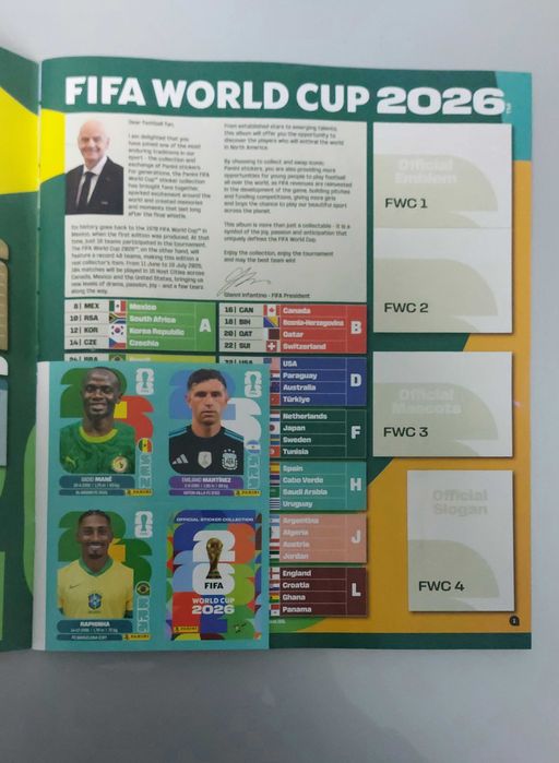 Caderneta mundial 2026