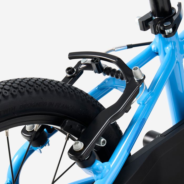 Bicicleta de Criança 16 polegadas 4-6 anos, DISCOVER 500 Azul