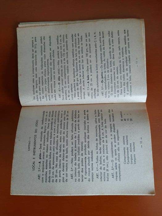 Livro raro “Regras do Hóquei em Patins” – 1966