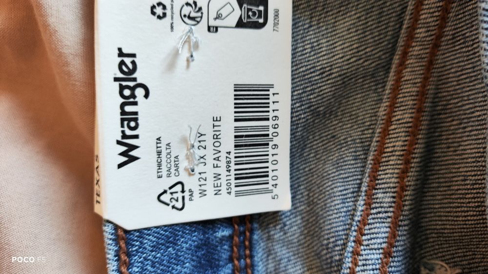 Wrangler Texas Straight New Favorite męskie jeansy 38/32 jak 38/34