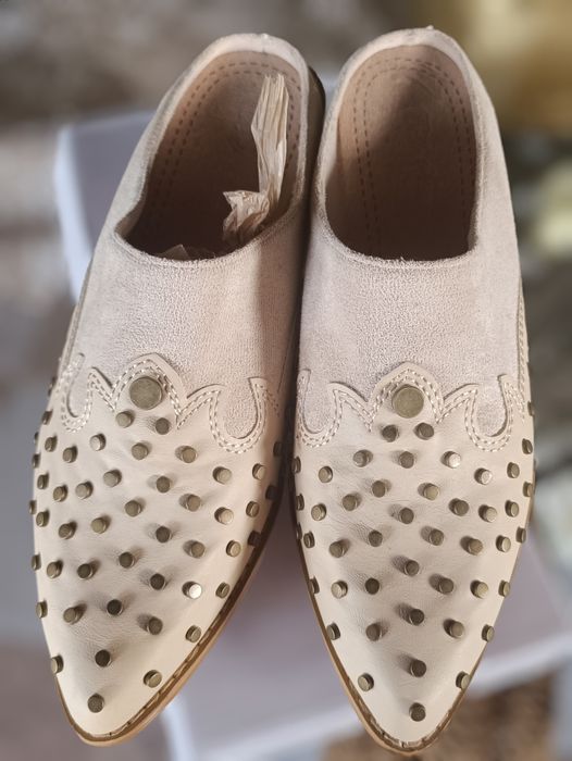 Mules n 39 Bege/camel, NOVAS, nunca usadas,  sem caixa.