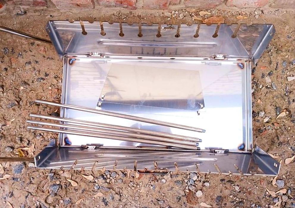 Мангал из нержавеющей стали 2мм.