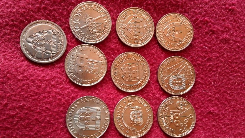 Moedas comemorativas, de 100$00