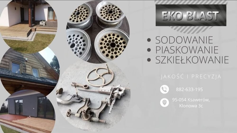 Piaskowanie szkiełkowanie sodowanie malowanie i inne