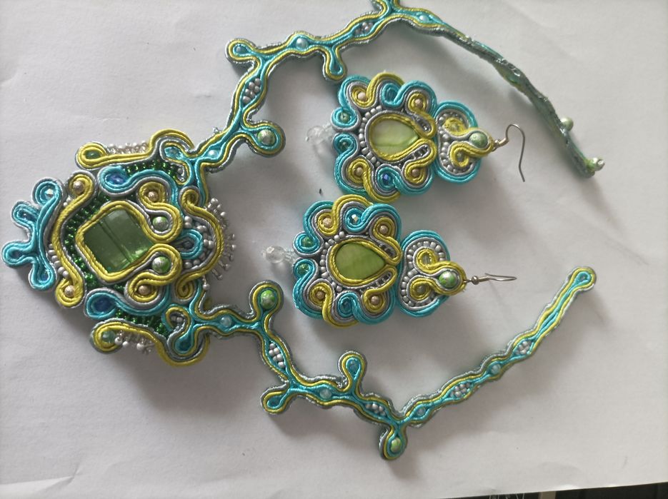 Naszyjnik kolczyki sutasz