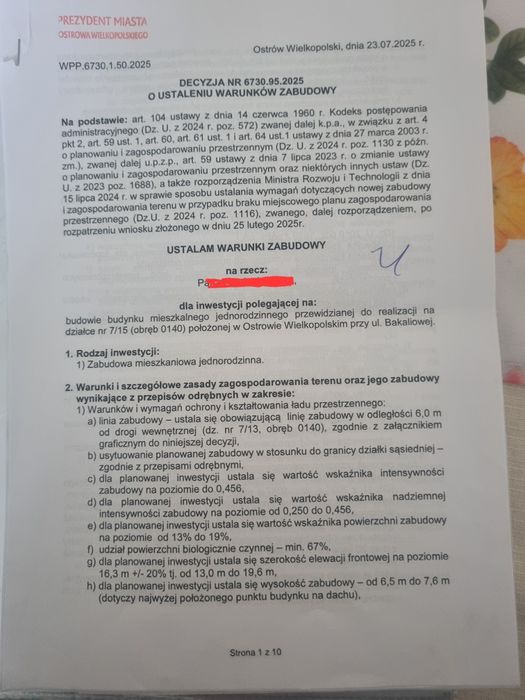 Działka budowlana ul. Bakaliowa Zębców