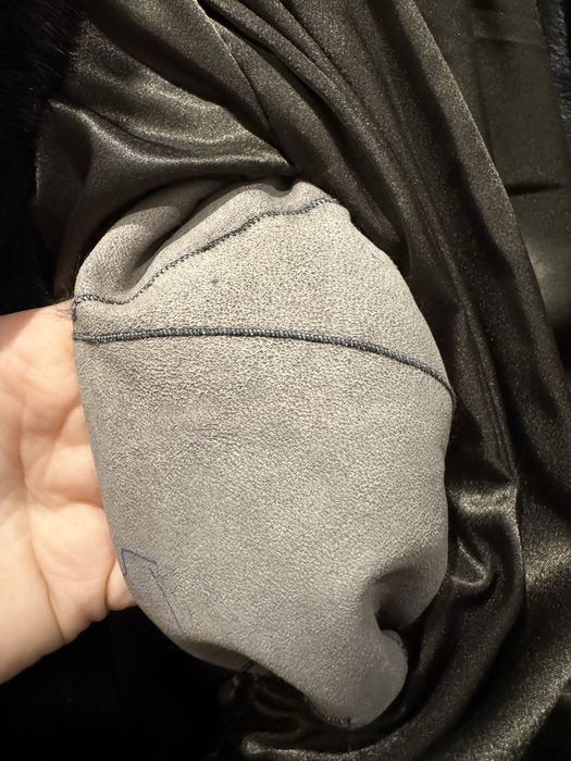 Шуба из натурального меха норки, трансформер 90 см с капюшоном