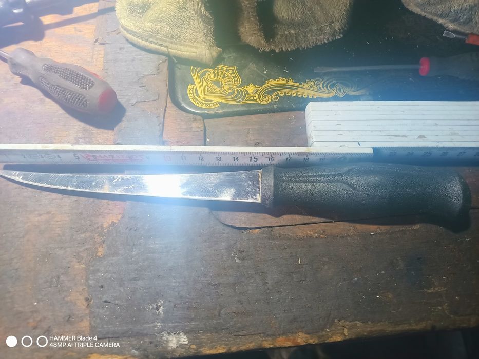 Nóż szwedzki, do filetowania ryb, superostry