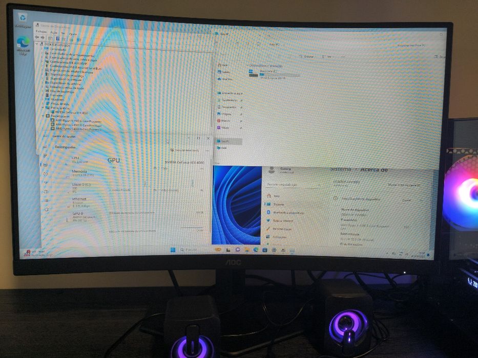 Pc Gaming R5 4060RTX 16 Ram + Ecrã+ Periféricos 3x S/ Juros