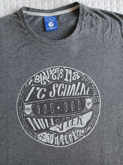 FC Schalke 04 - oryginalny szary T-Shirt