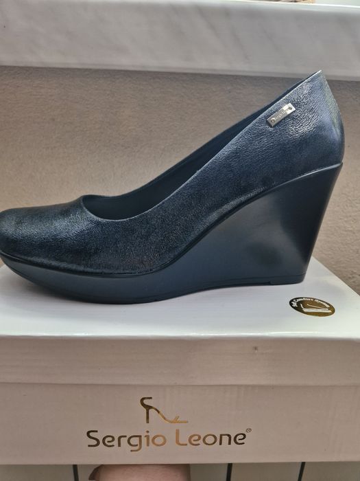 NOWE półbuty na koturnie, r.40