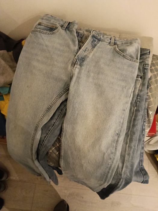 7 pares calça de ganga