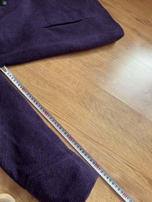 Płaszczyk damski fioletowy roz M 60% wełna
