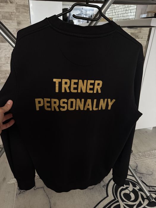 Bluza Tommy Hilfiger jak nowa wymiary złoty nadruk trener personalny