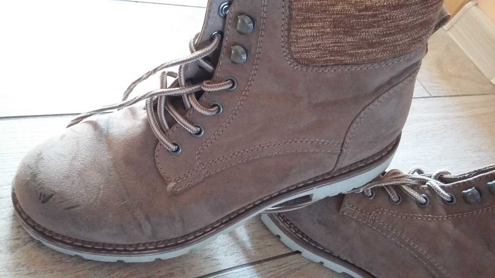Buty workery damskie a'la zamsz 39