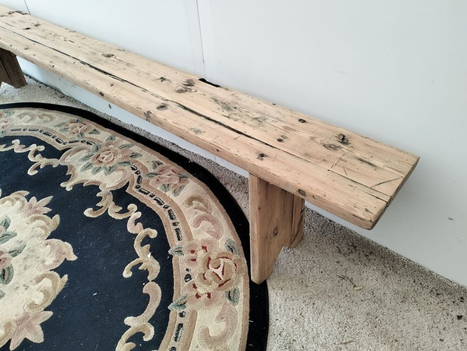 Ławka stara drewniana mocna 250cm