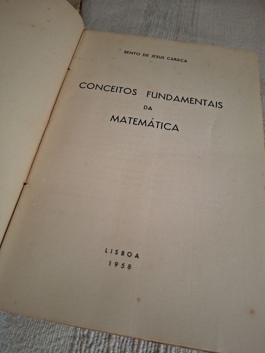 Bento de Jesus Caraça Conceitos Fundamentais de Matemática