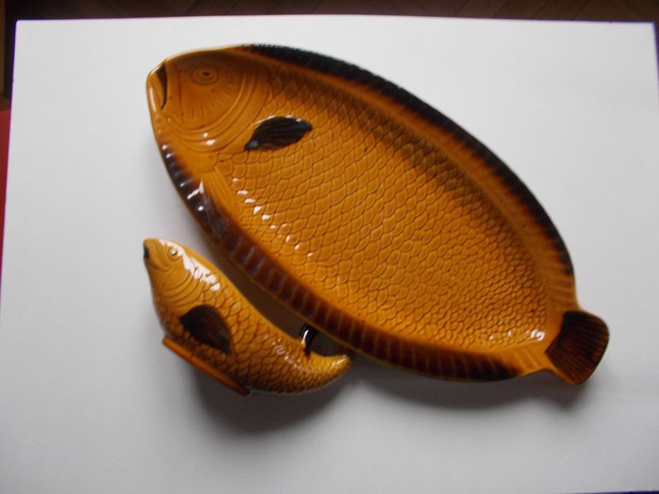 Wielki półmisek ryba + sosjerka Vielleroy & Boch vintage lata 70