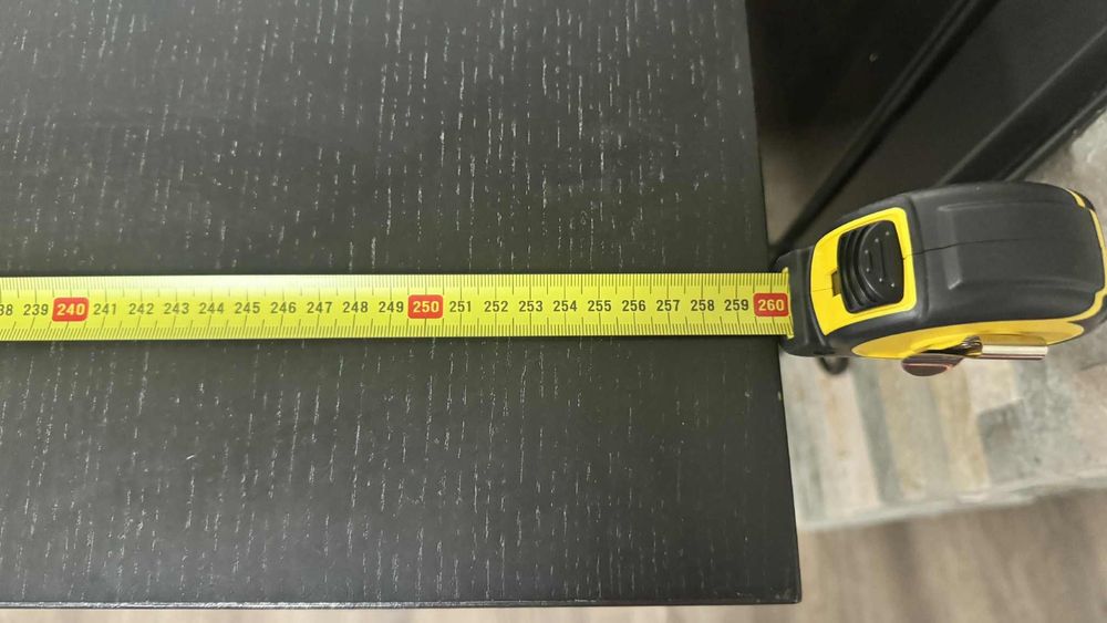 Mesa de sala extensível - castanho escuro