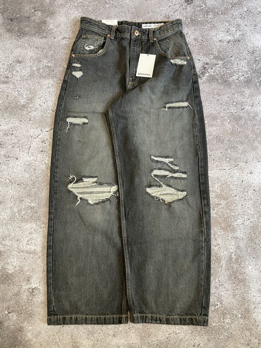 ОПТ!! (Разные цвета) Широкие джинсы Bershka skater super baggy