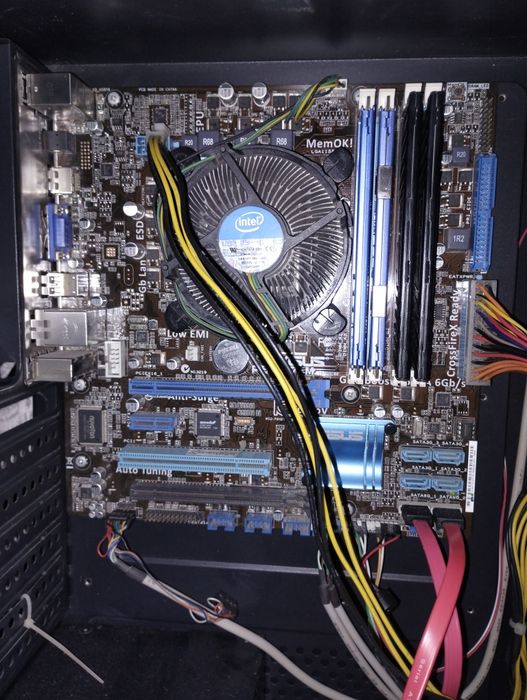 Материнская плата Asus p8h67m + i7 2600 (xeon) + 8gb