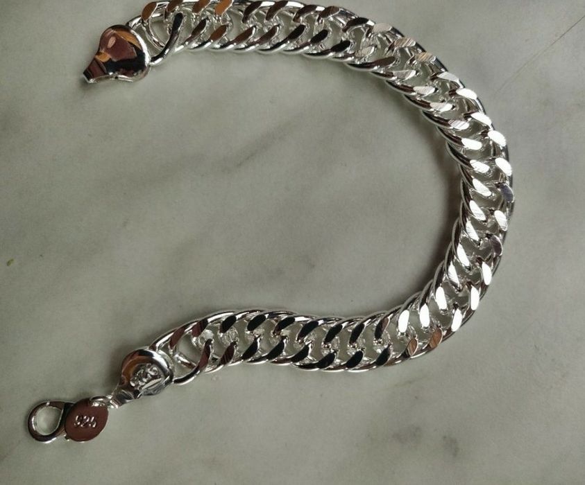 Bransoletka srebrna z grawerem 925- nowa