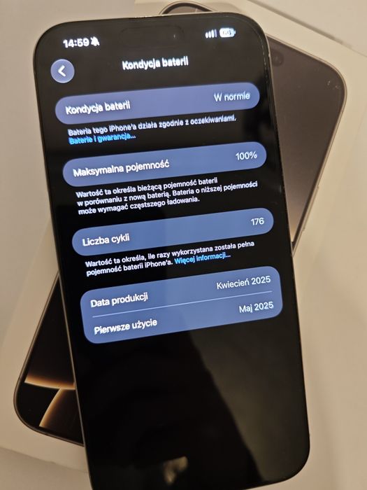 Apple iPhone 16 Pro Max | Stan idealny | Bateria 100%