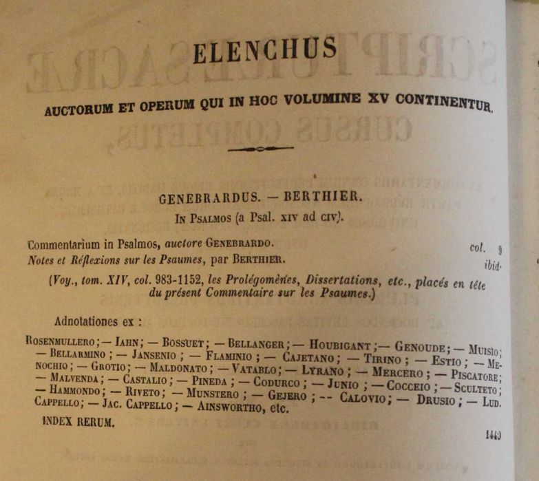 Livro Scriptura Sacrae (Tomus Decimus Quintus) Décimo-quinto volume