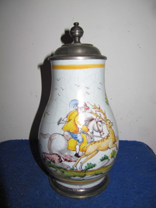 Dobra Cena-Unikat Stary Kufel Mysliwski ok,XVIII w-48-