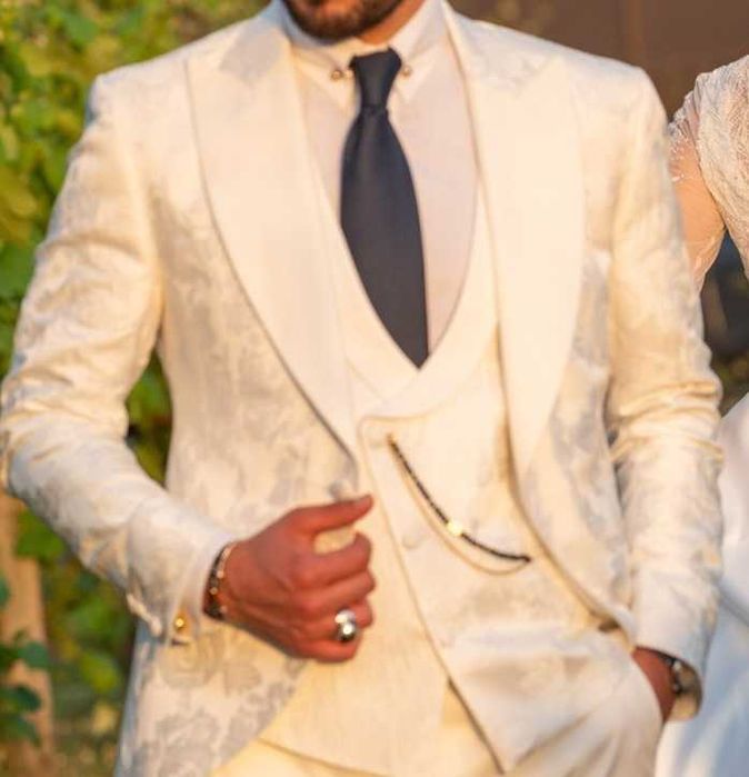 Fato noivo 3 peças branco