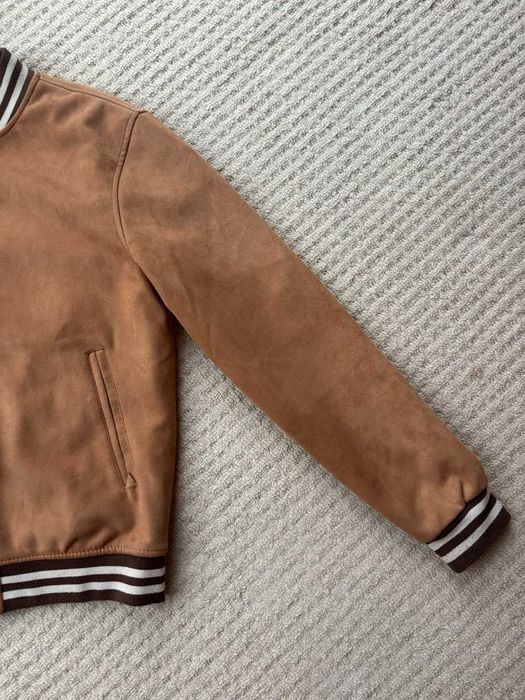 Varsity/ Bomber Jacket (Tan/ Brown)