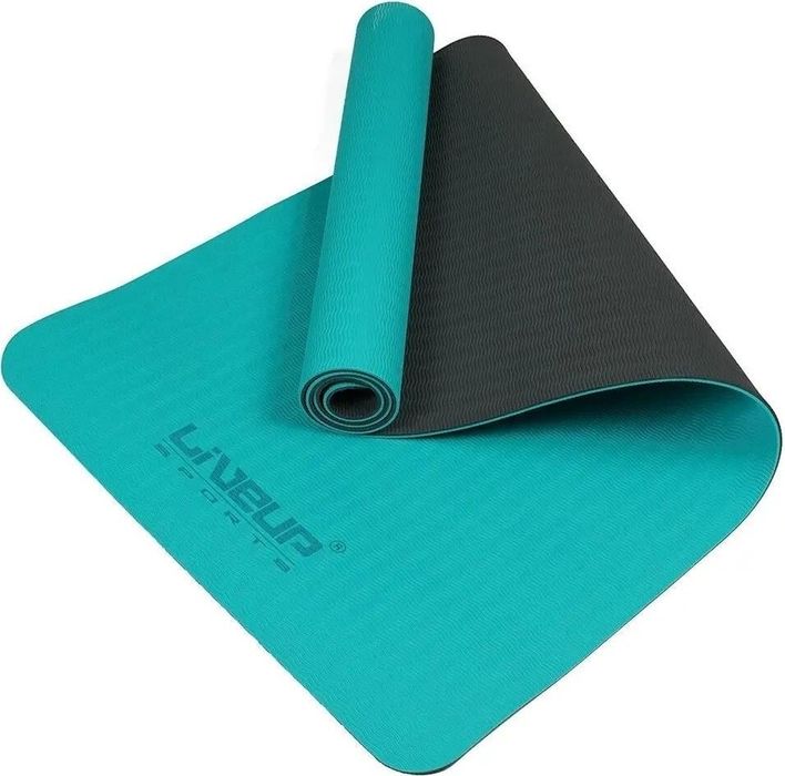 Коврик для йоги LiveUp TPE YOGA MAT Бирюзовый