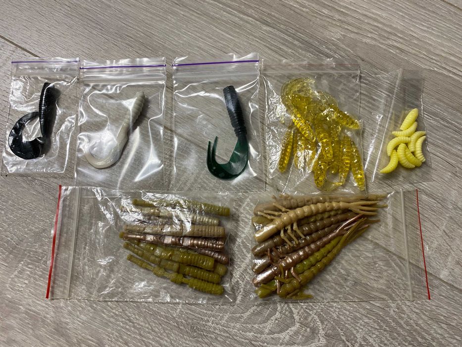 Набор силиконовых приманок со сьедобной резины для ультралайта