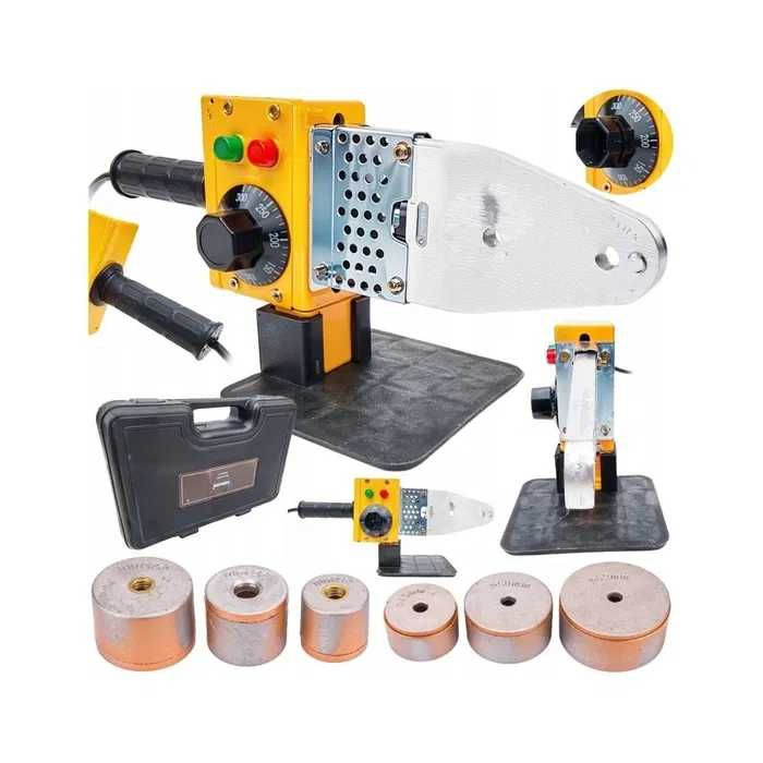 Zgrzewarka do rur PCV PP 2000W 3 matryce 20-63 mm walizka 320 zestaw