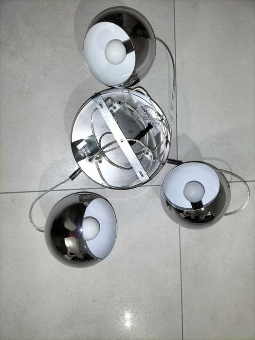 Lampa wisząca srebrne kule