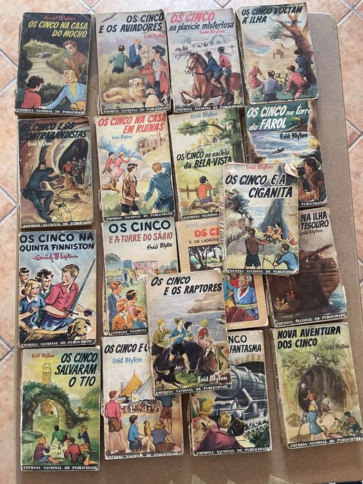 18 livros “ os cinco” torres vedras