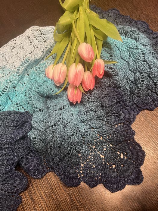 Rezerwacja Chusta ręcznie robiona na szydełku handmade