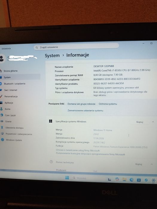 Laptop Dell Inspiron 75F001