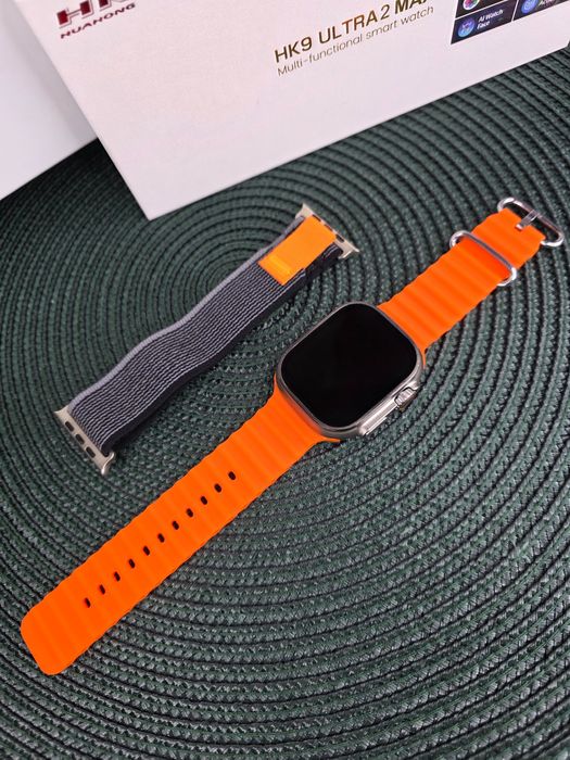 Smartwatch HK Ultra2 Max – AMOLED , połączenia, sport, zdrowie, NOWY