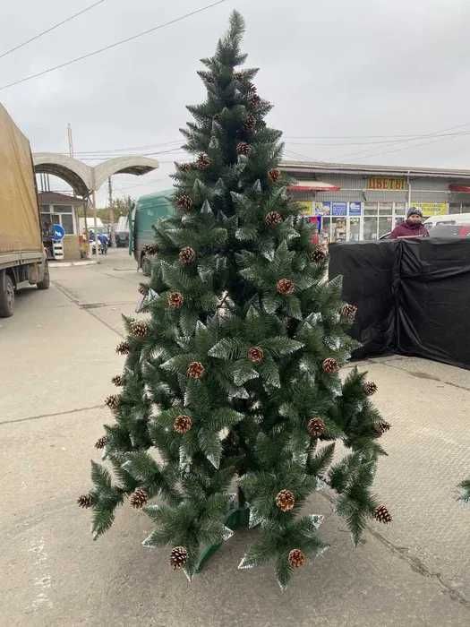 Штучна ялинка Елітна з Шишками, искусственная елка с шишками, різдвяна