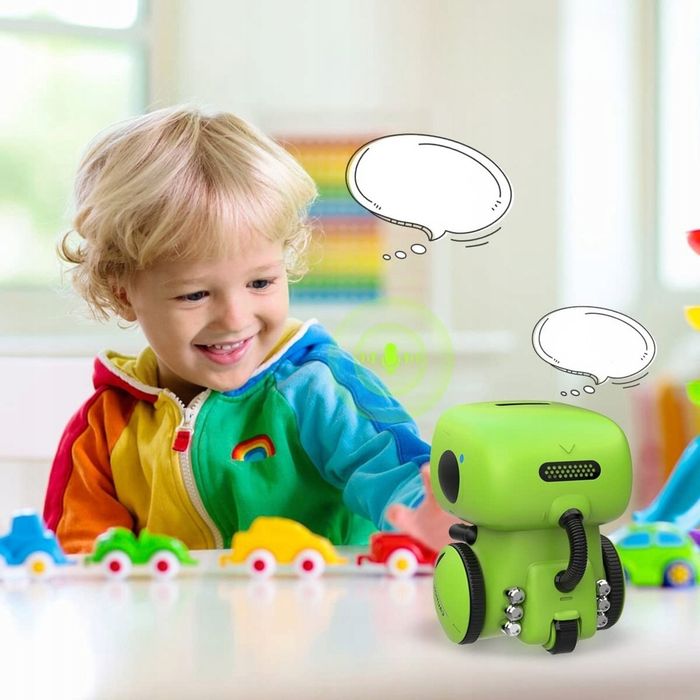 Robot ZABAWKA Interaktywny Uczący Sterowany Głosem Dotykiem Prezent Dzieci