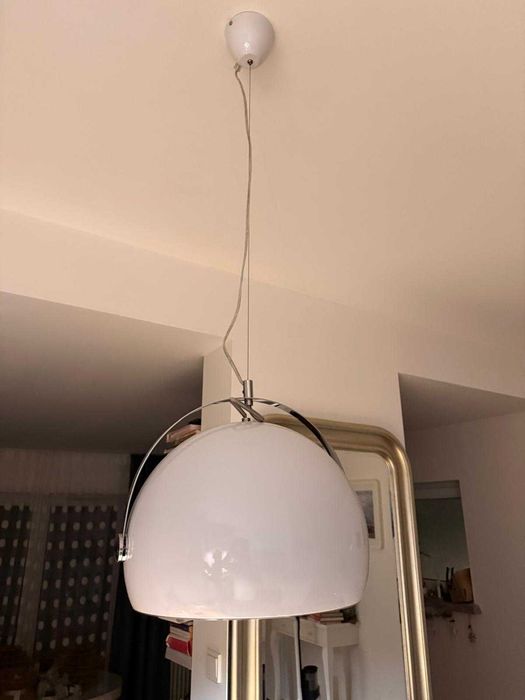 Białe lampy wiszące 2 sztuki