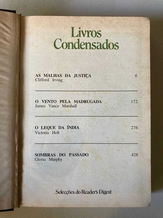 Livros Condensados Reader's Digest [títulos na descrição]