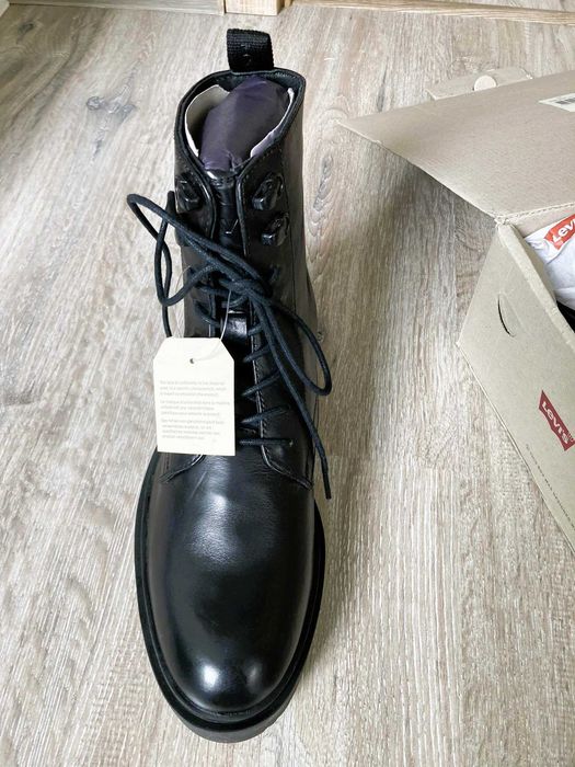 Levi's® BRIA  Skórzane botki na platformie. Nowe z metką rozm. 39.
