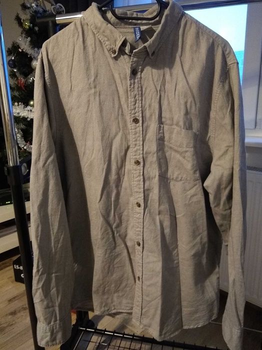 Koszulka męska szara z h&m