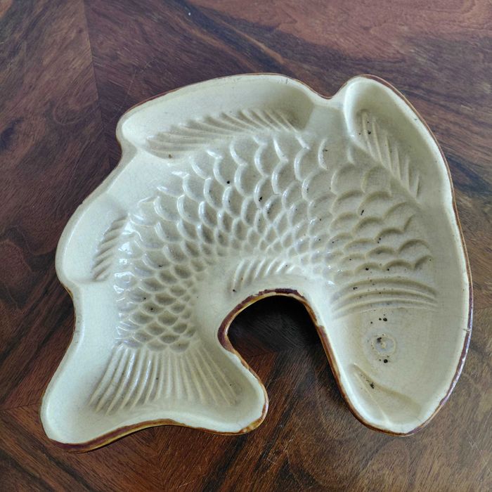 Ceramiczna forma RYBA półmisek misa vintage retro PRL