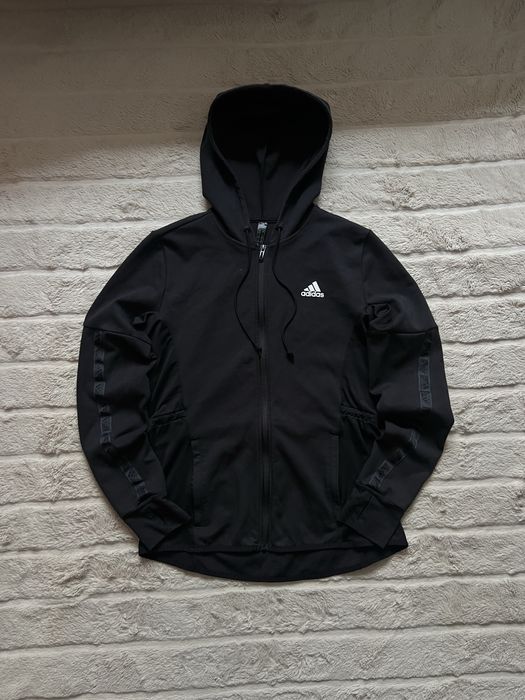 ADIDAS (M) Performance Full-Zip Track Jacket жіноча зіп кофта спортивна ччорна