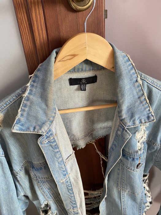 Kurtka jeansowa jeans missguided 38 M dziury