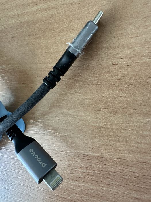 Кабель зарядки Proove PowerFull USB-C to Lightning 30W 2.0 m Black дешево