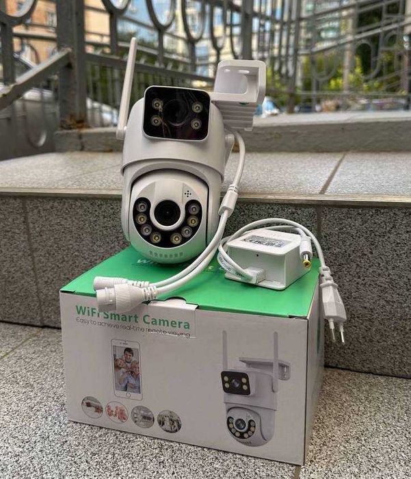 Камера відеонагляду iCsee 8mp вулична поворотна IP PTZ відеокамера A28